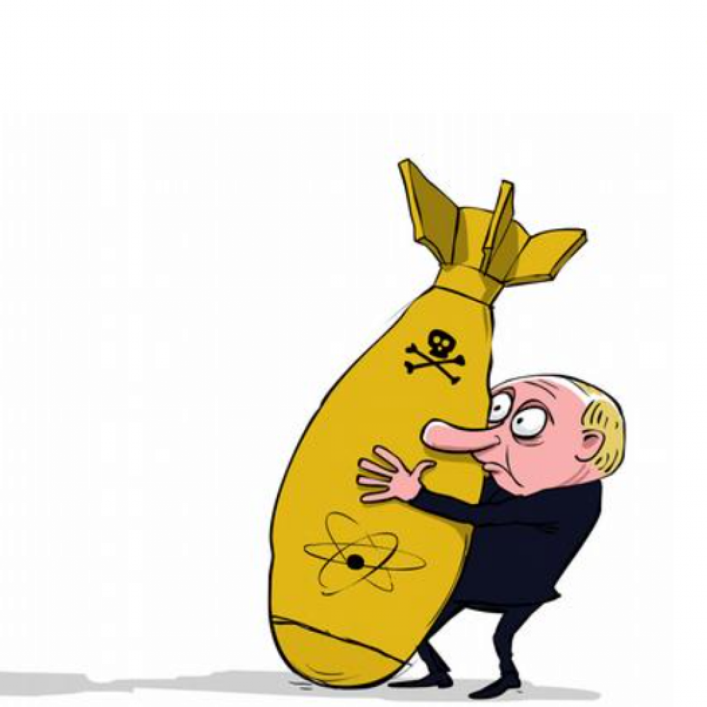 Не трогайте, а то брошу! Путин с бомбой