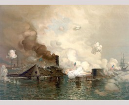 8-9 марта 1862. Первый в истории бой броненосных кораблей